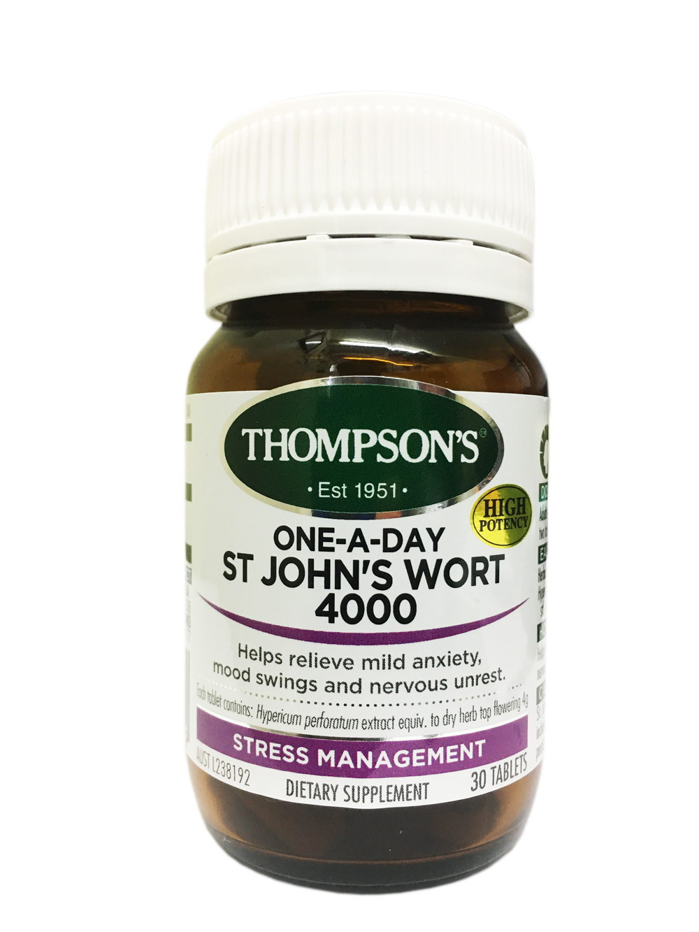 Thompsons One-A-Day St Johns Wort 4000 30 tab